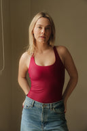 Magnolia Bodysuit Wine